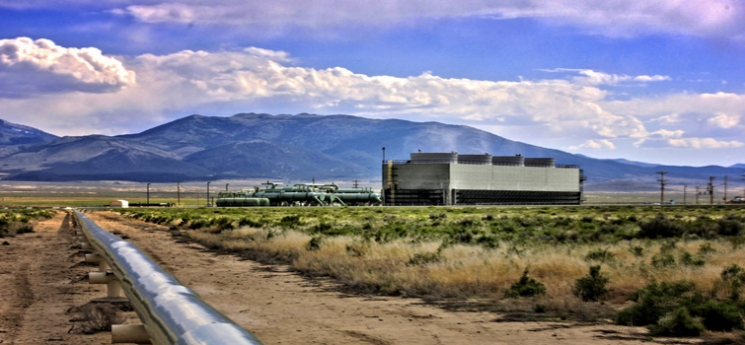 Un'immagine dell'impianto geotermico di Raft River nell'Idaho